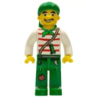 Lego pirát - Jolly Jack Crow, bílá (4j013)